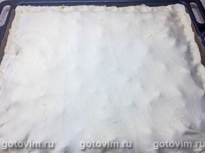 Пирог из слоеного теста с солеными груздями в духовке выпечка,кулинария,пирог с грибами