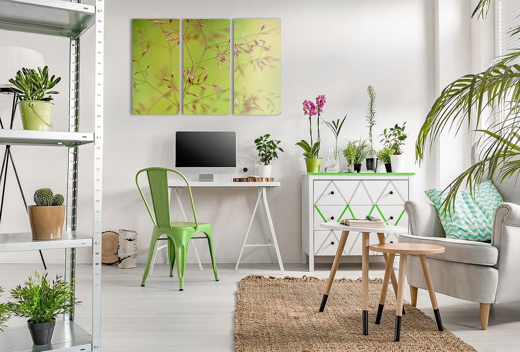 Image result for pantone greenery home decor