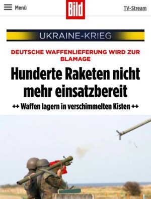 Bild: Германия планирует отправить Украине ржавые ракеты