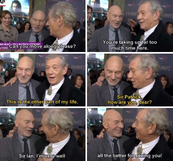 Patrick Stewart And Ian Mckellen