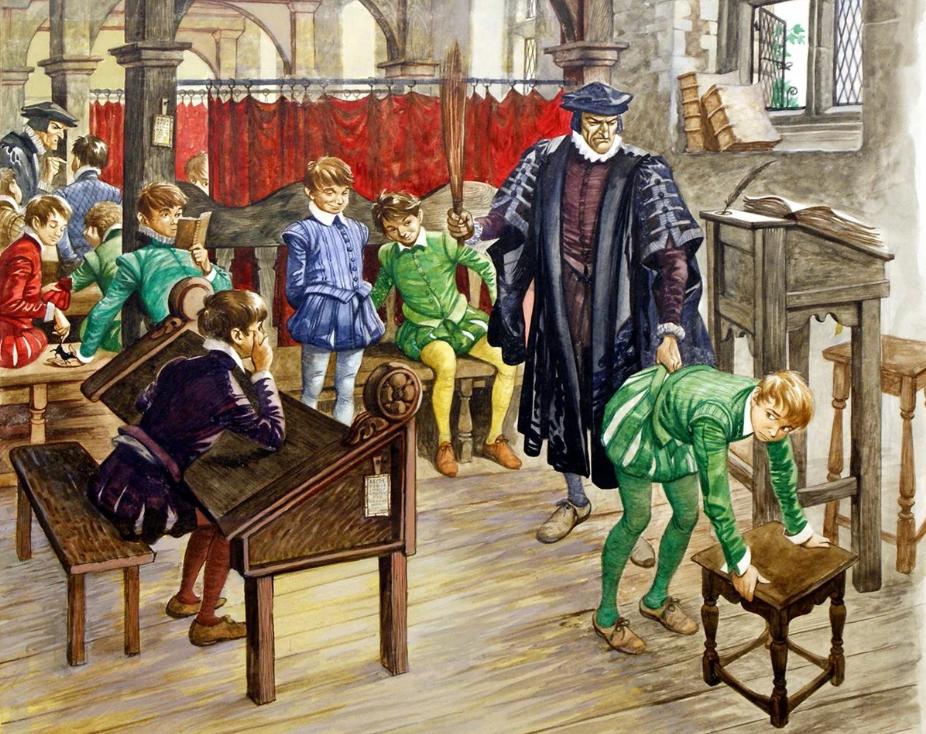 Физические наказания в средневековой школе