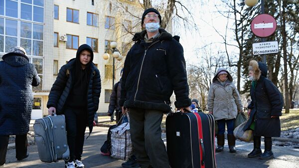 Эвакуация беженцев с территории ДНР