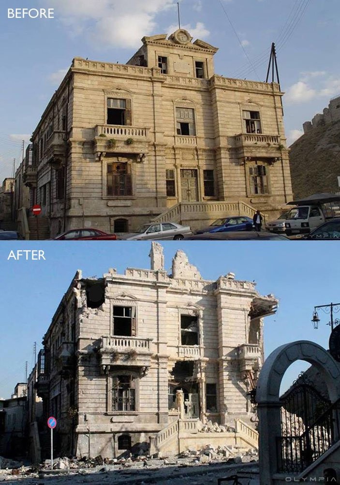 25 фотографий сирийского города Алеппо до и после войны алеппо, война, тогда и сейчас