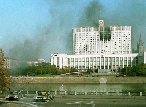 Трагические события в Москве, расстрел Русского Парламента - Верховного Совета России - сентябрь-октябрь 1993 г. (День осеннего равноденствия).