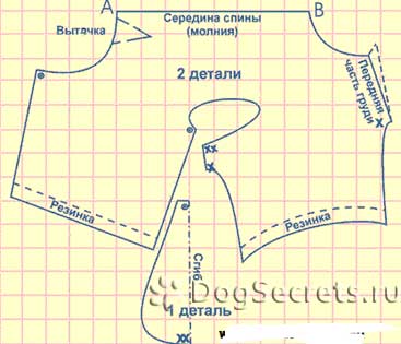 Универсальная выкройка одежды для собаки