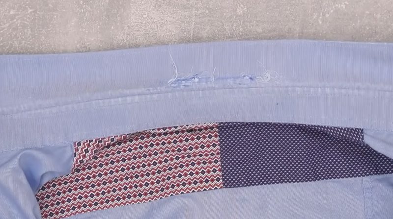 Как можно легко починить изношенный воротник рубашки быстро и просто: швейный трюк мастер-класс,шитье