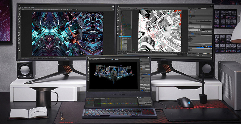 Asus ROG Zephyrus Duo 15: самое топовое «железо», два экрана, каждый из которых регулируется по углу наклона, и цена от 254 000 рублей
