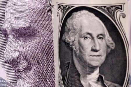 Turkish lira and U.S. dollar banknotes are seen in this illustration taken January 6, 2020. REUTERS/Dado Ruvic/Illustration