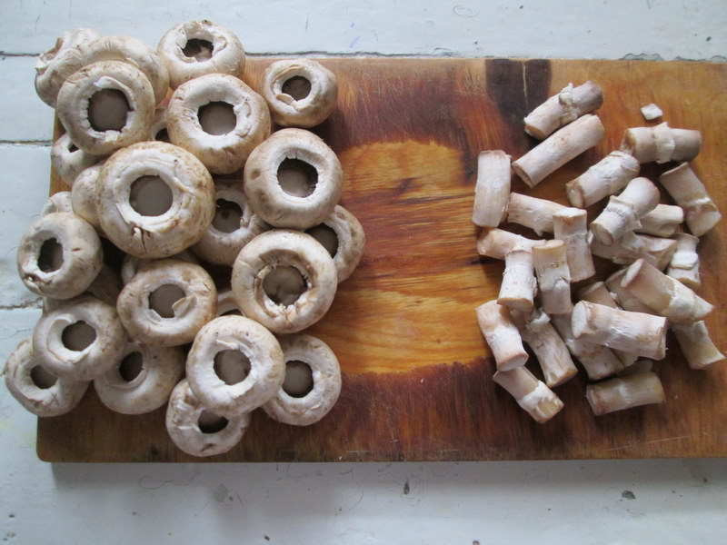 Как сделать вкусные грибы еще вкуснее! - Рецепт фаршированных грибных шляпок