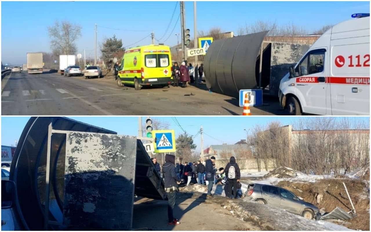 Люди тяжело пострадали: в Подмосковье автомобиль врезался в остановку