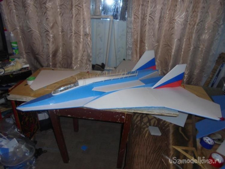 Авиамодель «Next» Су - 103 модели, модель, авиамодели, решил, Модель, своей, изготовления, делается, локальная, предшественницей, обтяжка, цветным, скотчемВот, фотографии, профиль, выглядит, перед, первым, полётомВот, крылаПо