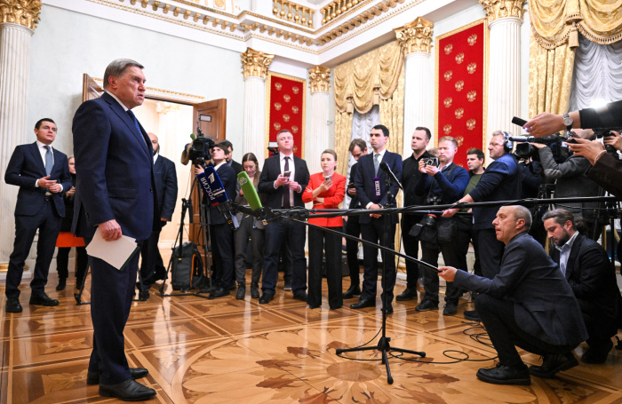    Помощник президента РФ Юрий Ушаков.Кристина Кормилицына/POOL/ТАСС