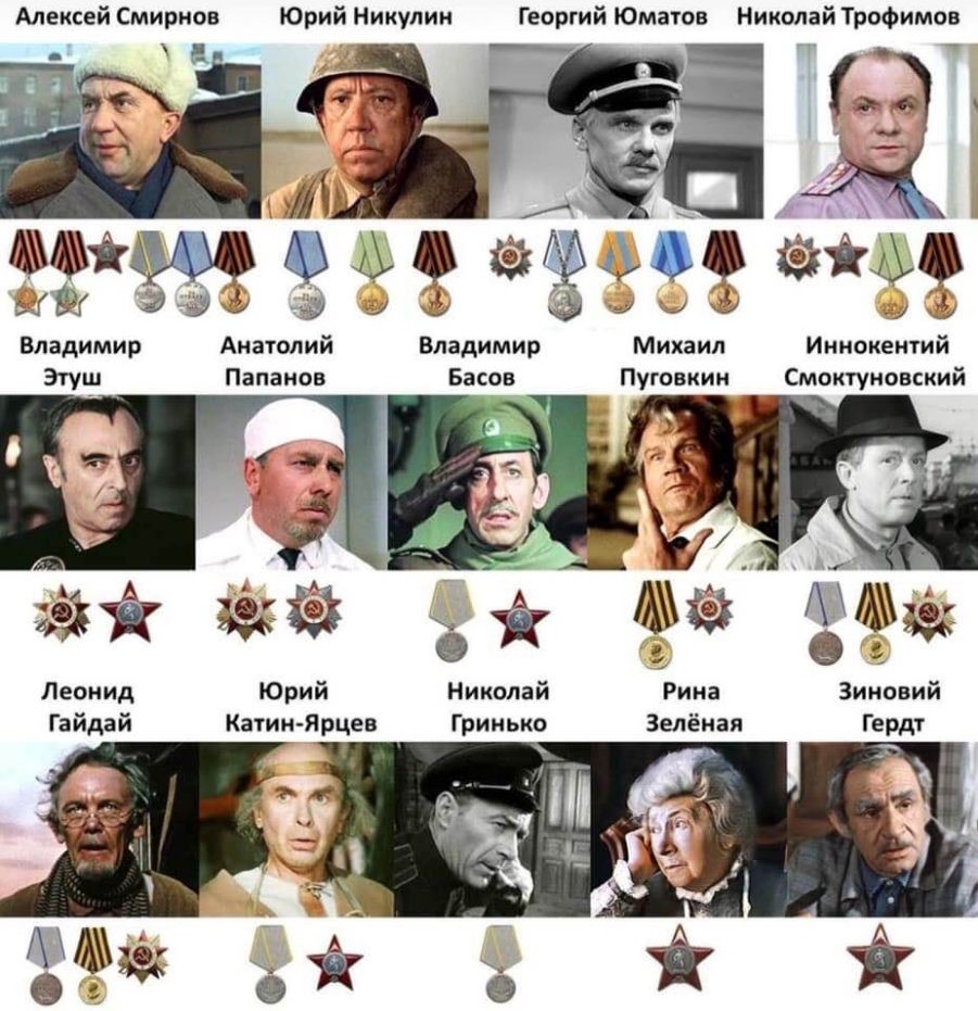 Поэтому они играли в военных фильмах так достоверно...