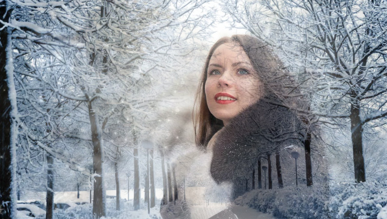 Видео-зарисовка из фотографий славянских девушек в песне  Алсу Зимний сон