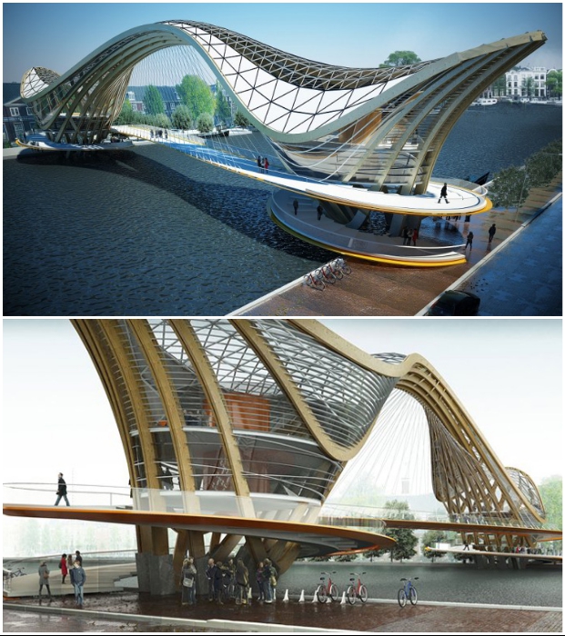 8 современных мостов в разных местах планеты, в реальность которых трудно поверить является, Китай, моста, которые, Lucky, пешеходный, между, Changsha, мостом, Чанша, Henderson, также, Waves, переправы, сразу, отдыха, просто, единения, Виадук, время