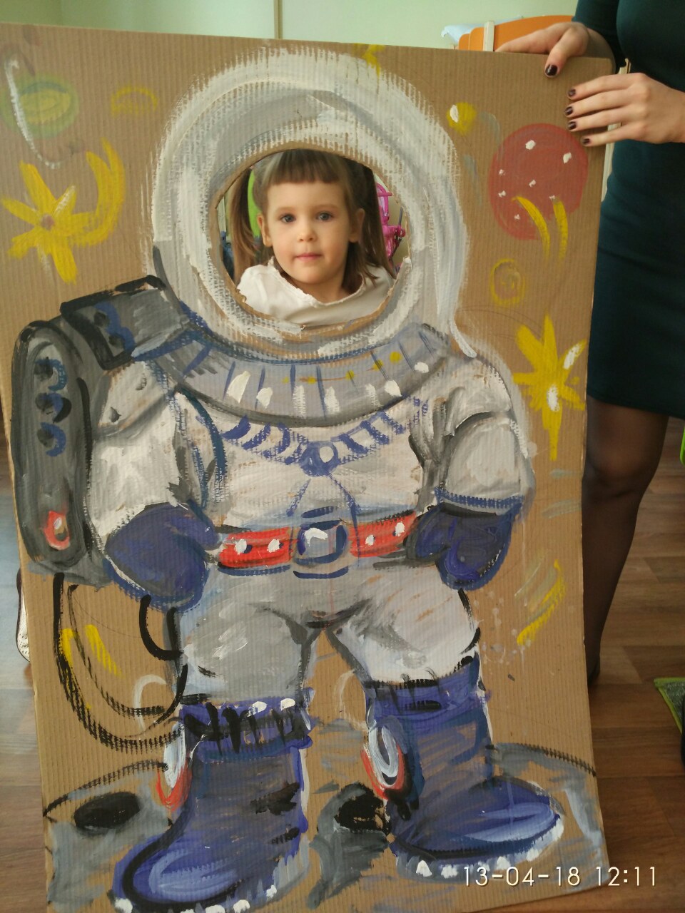 Флешмоб ко дню космонавтики в детском