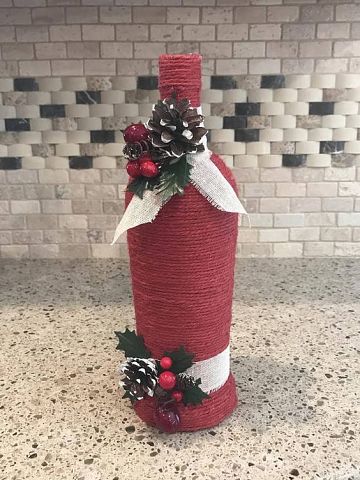 Праздничный декор бытылок. Подборка творческих идей.