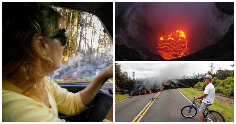 "Богиня Пеле вернулась за своей землей": горящая лава поглощает Гавайи Kilauea, hawaii, ynews, гавайи, извержение вулкана, стихия