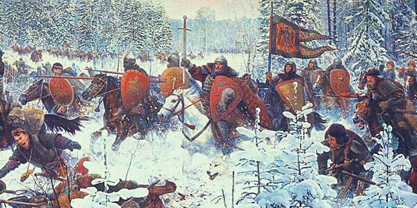 Николай Белов картина «Бортеневская битва»