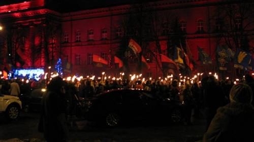 Факельный марш в честь Бандеры прошел в Киеве