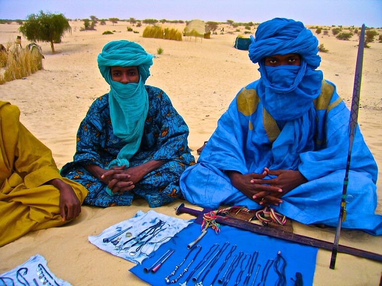 Туарегов называют синими людьми