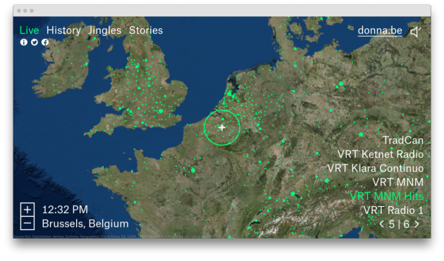 Radio Garden screen