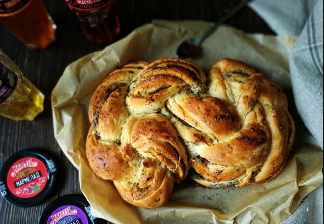 Булочки с мармеладом кулинария,сладкая выпечка