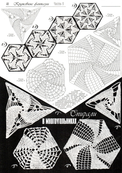 Вязание по спирали крючком: схемы и идеи