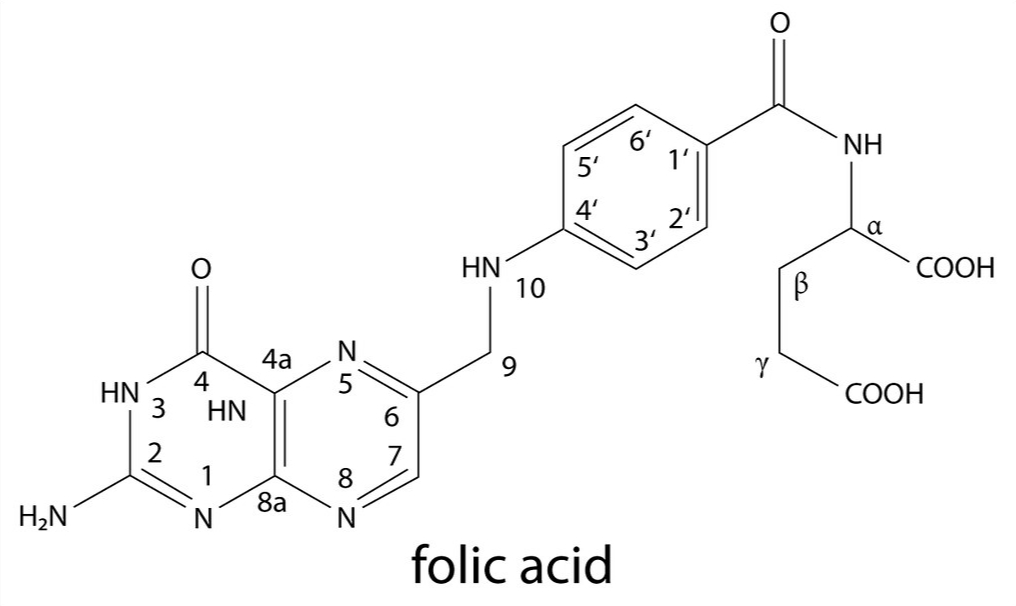 Фолиевая кислота чем отличается. Витамин b9 структурная формула. Витамин в9 структурная формула. Витамин фолиевая кислота формула. Фолиевая кислота структурная формула.