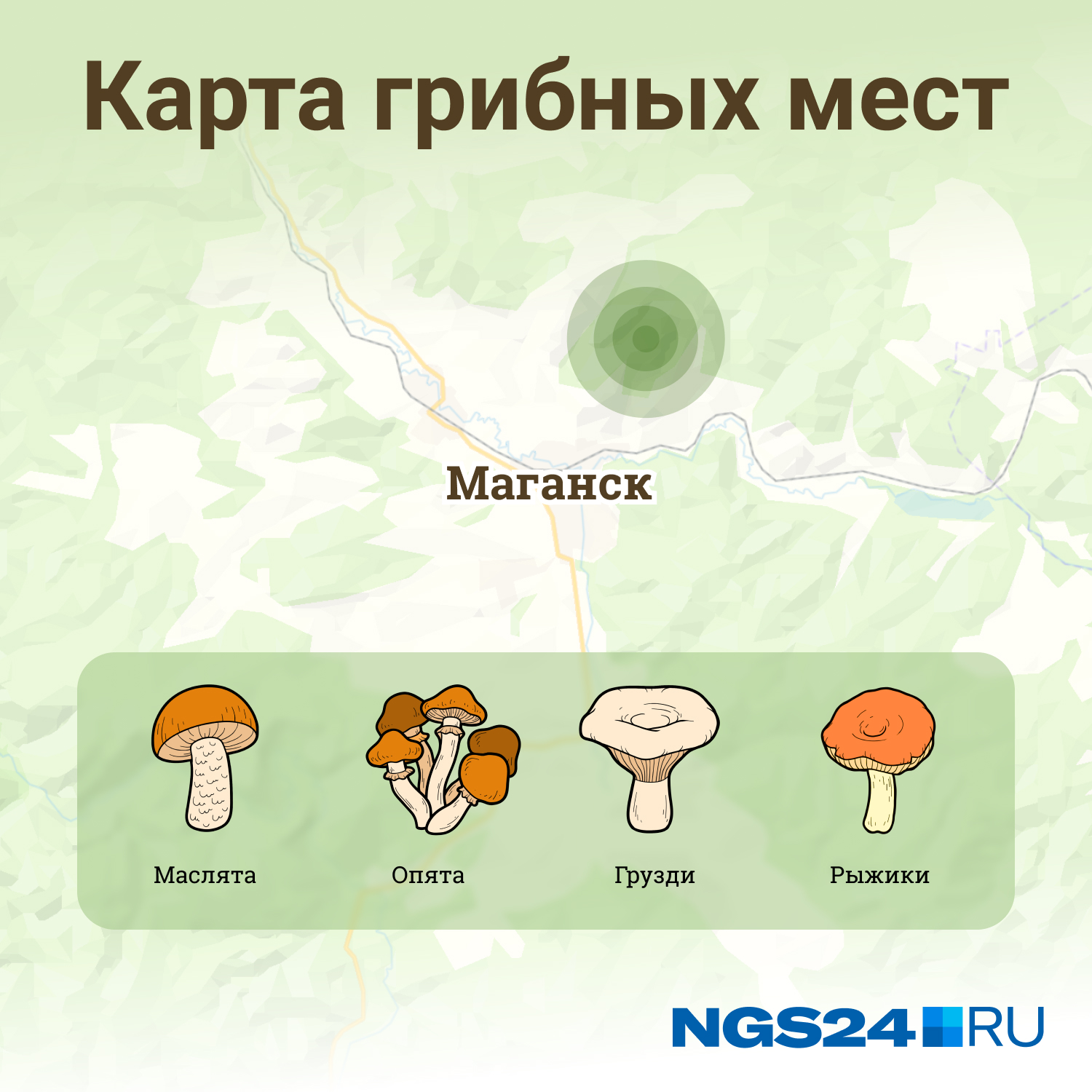 Карта грибов