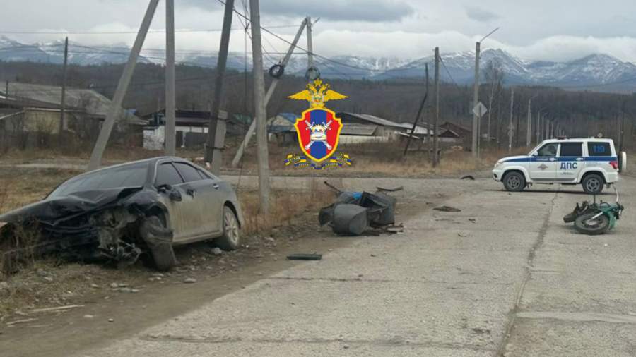 В Хабаровском крае подросток погиб в ДТП с участием иномарки и мотоцикла