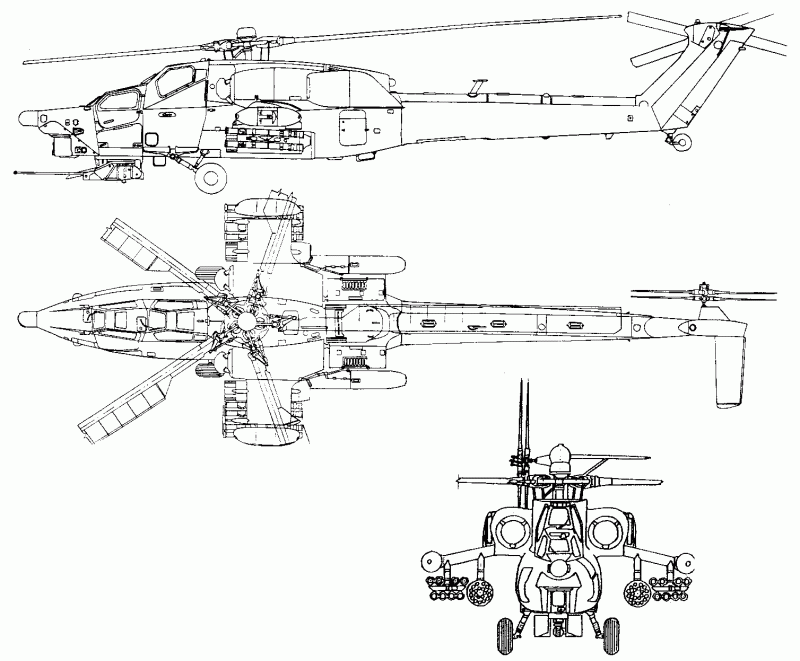 Ми 28н чертеж