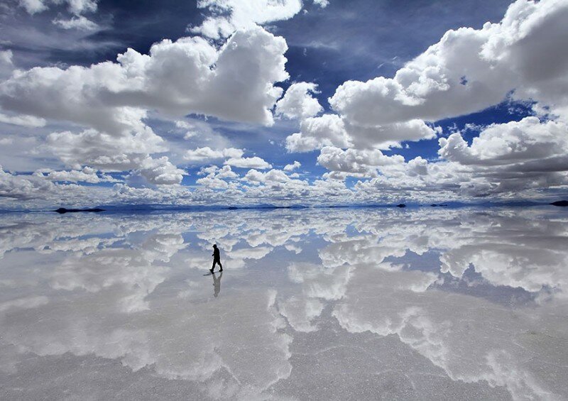 Салар де Уюни, высохшее соляное озеро в Бразилии