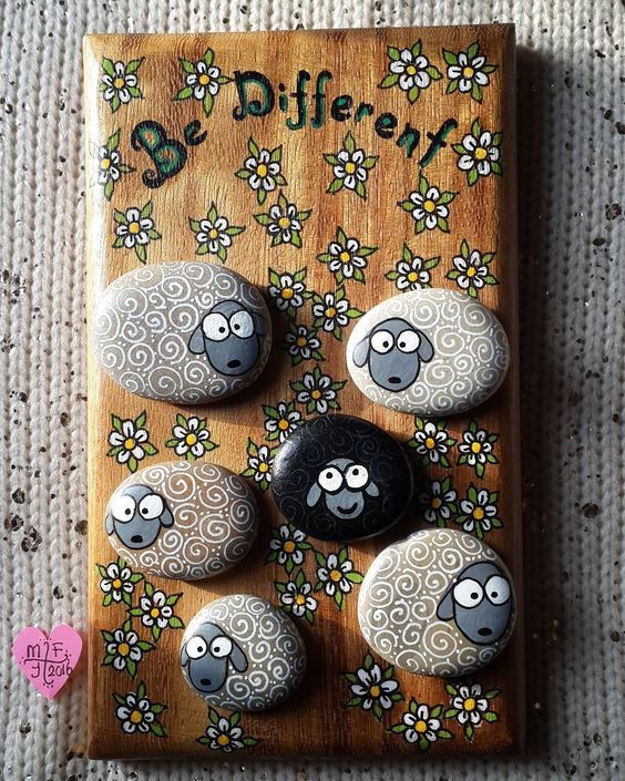 Роспись камней - вдохновляемся! домашний очаг,идеи для дачи,поделки,роспись камней,рукоделие,своими руками