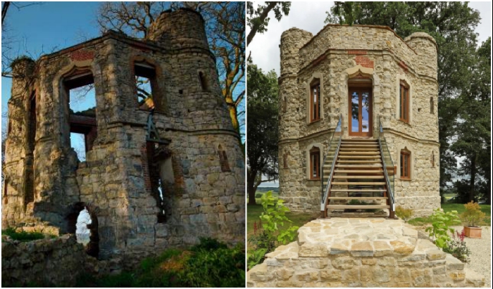 Архитектор приобрел исторические развалины и за год превратил их в настоящий замок идеи для дома,ремонт и строительство