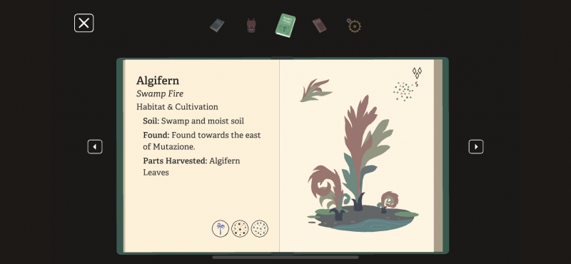 Встроенный в игру определитель воображаемых растений — нет, даже я его не прочитал целиком