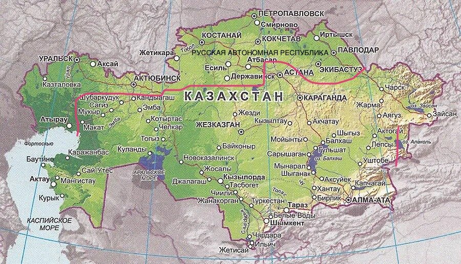 Граница потенциальной Русской Автономной Республики. (Названия многих городов уже другие, карта слегка устарела)