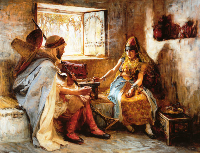 Азартная игра (The Game Of Chance) - Фредерик Артур Бриджмен (Frederick Arthur Bridgman).