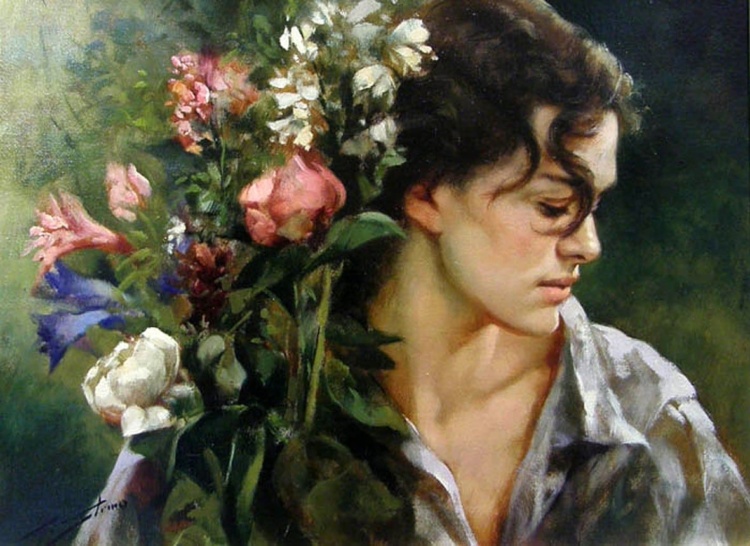 Художник Gianni Strino. Прекрасные женщины Неаполя Художник Gianni Strino. Прекрасные женщины Неаполя живопись, gianni strino