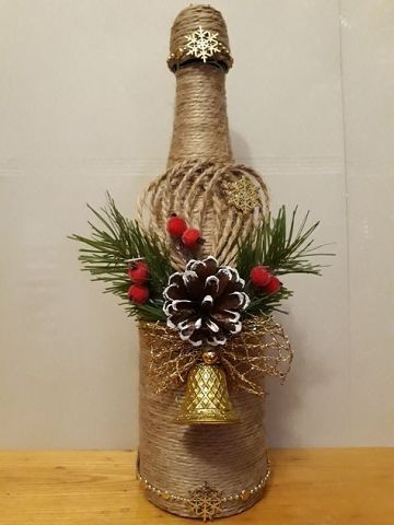 Праздничный декор бытылок. Подборка творческих идей. Праздничный декор бытылок. Подборка творческих идей. handmake,поделки своими руками,разное