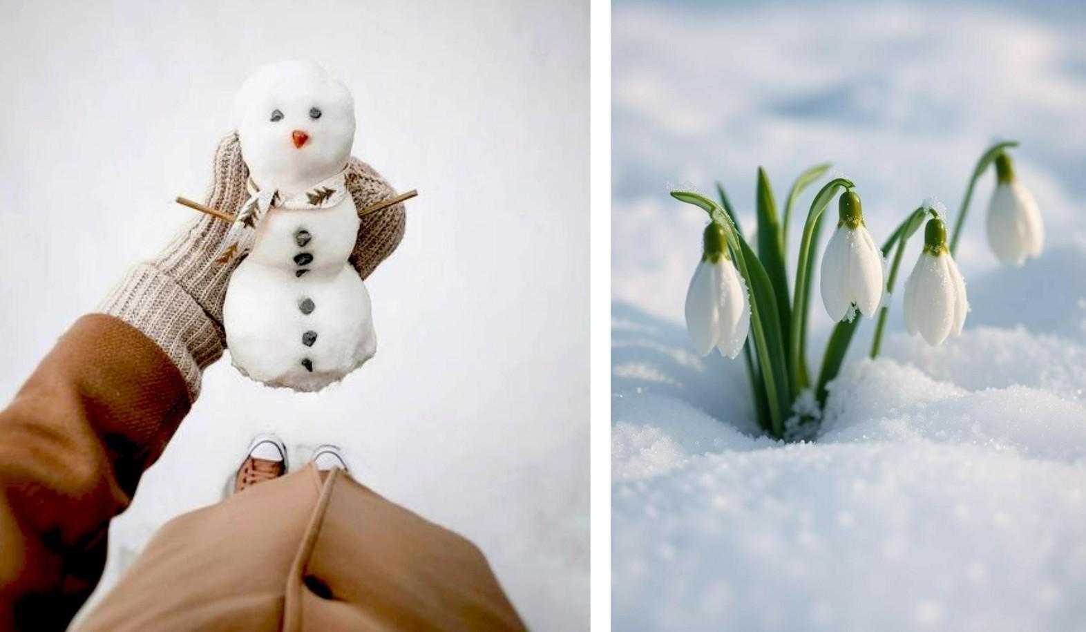 Загрязнения в тающем снеге