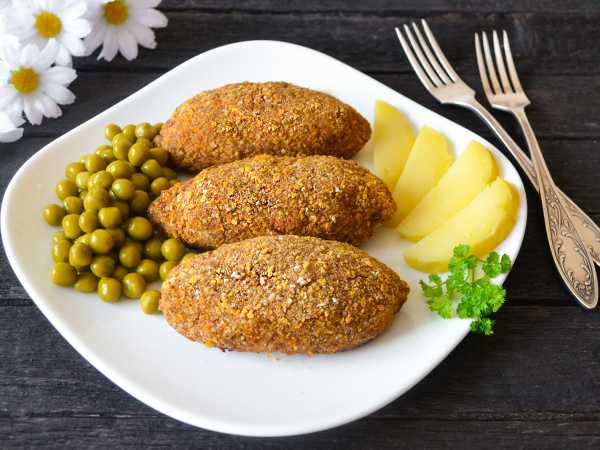 Ингредиенты для котлет по-киевски в духовке