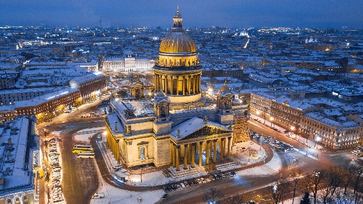 Достопримечательности зимнего Санкт-Петербурга