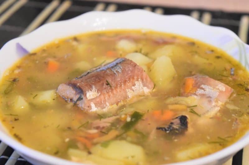 Рыбный суп с картошкой