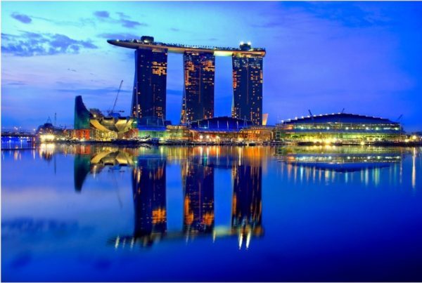 Уникальный отель Marina Bay Sands в Сингапуре