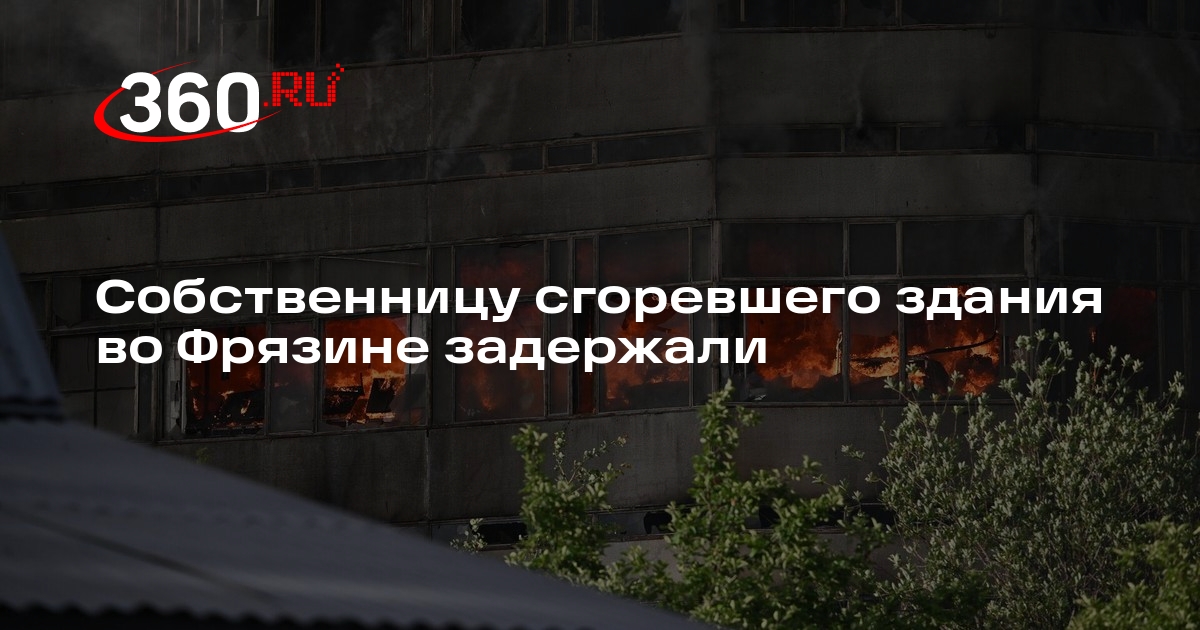 СК: собственницу сгоревшего здания во Фрязине задержали