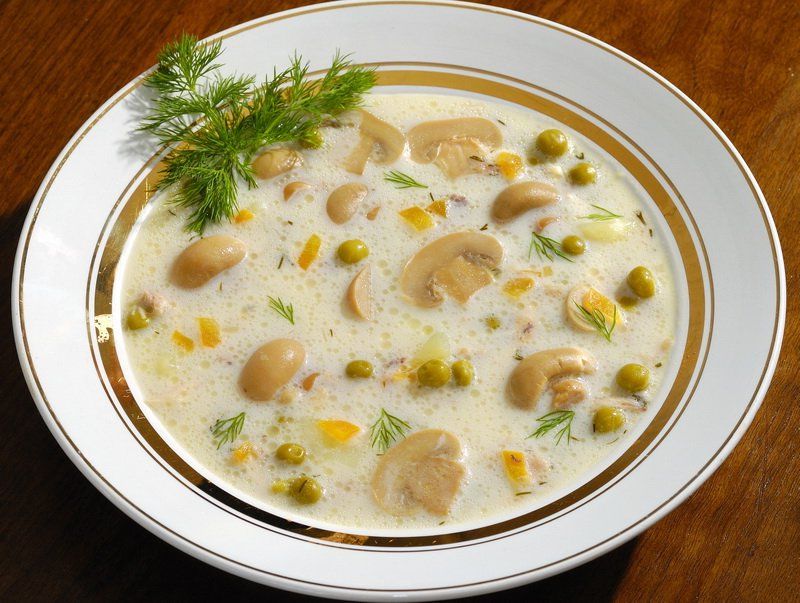 Суп с шампиньонами – рецепт приготовления