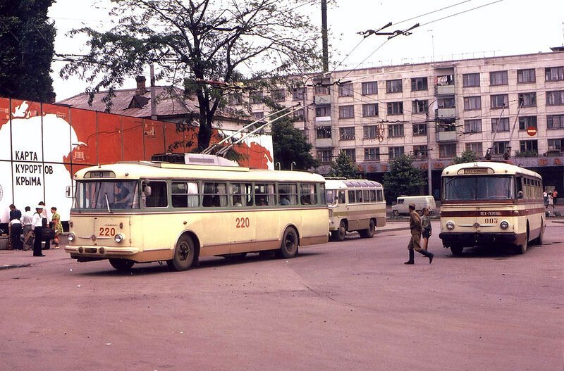 Путешествие на троллейбусе из Симферополя в Ялту в 1973 году города,история,отдых,путешествие,тур,турист,Ялта