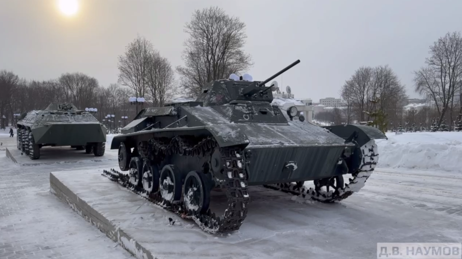 В сквер «Патриот» города Владимира поставили часть военной техники из СВО