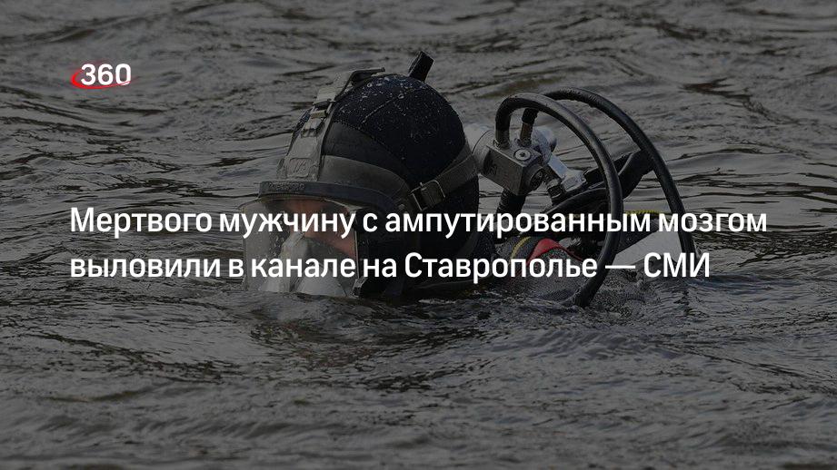Мертвого мужчину с ампутированным мозгом выловили в канале на Ставрополье — СМИ